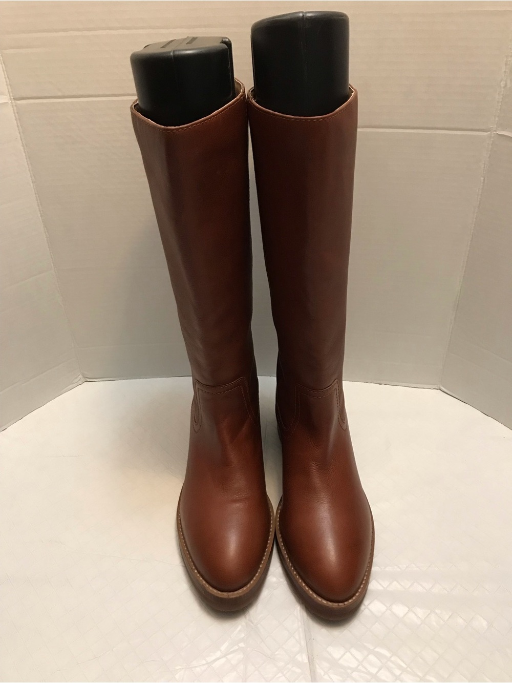 Frye Women's Tall Leather Riding Boots in Chestnut